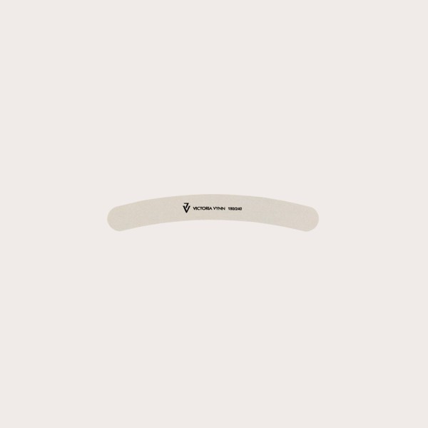 NAIL FILE 180/240 BANANA SHAPED, WHITE