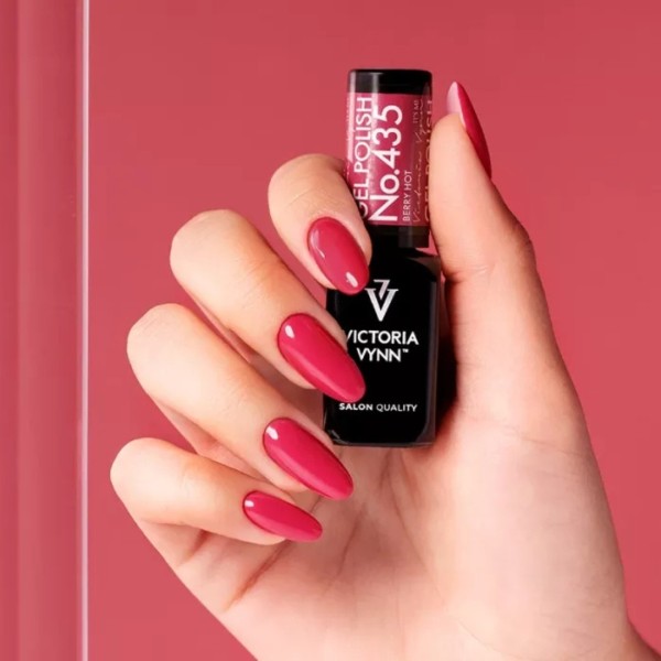 Gel Polish 435 Berry Hot | Rosa Frambuesa Vibrante para Otoño