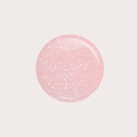 Poligel Líquido Silver Haze 15 ml | Rosa perlado con destellos plata