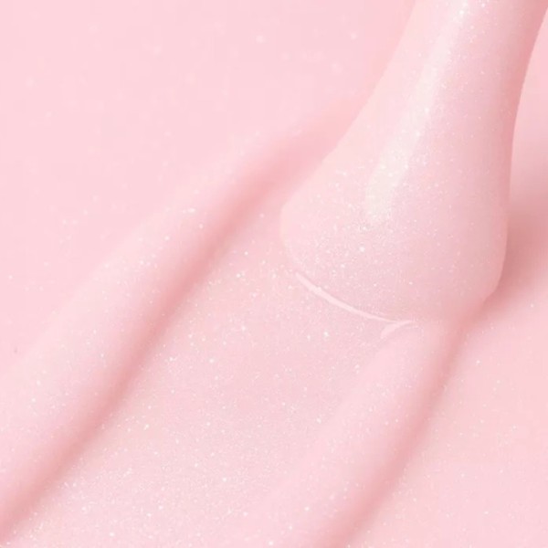 Poligel Líquido Silver Haze 15 ml | Rosa perlado con destellos plata