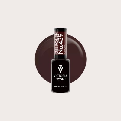 Esmalte gel rojo oscuro 439 d-Ark Red de la colección Ladies Love Red con acabado brillante profesional.