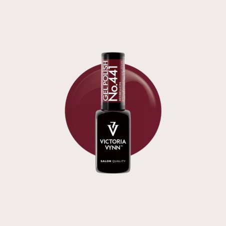 Esmalte gel rojo intenso 441 Redbellion de la colección Ladies Love Red con acabado brillante profesional