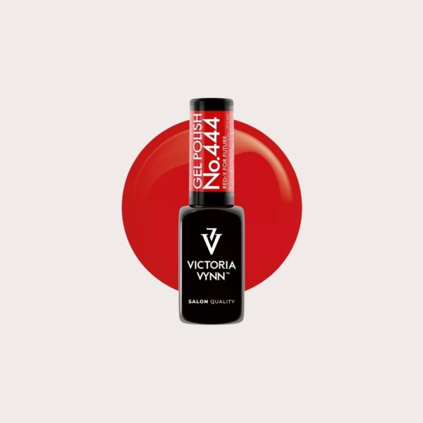 Esmalte gel rojo neón 444 Red-y for Future de la colección Ladies Love Red con acabado brillante profesional