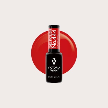 Esmalte gel rojo neón 444 Red-y for Future de la colección Ladies Love Red con acabado brillante profesional