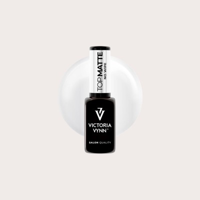 Top Coat Mate No Wipe 8 ml con acabado mate profesional para uñas gel e híbridas 2