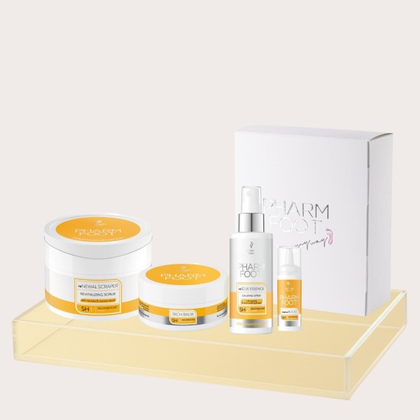 Pack PHARM FOOT Manuka con 4 productos para el cuidado profesional de los pies y Rescue Essence gratis