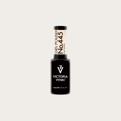 Gel Polish 445 Flat White beige lechoso Victoria Vynn
