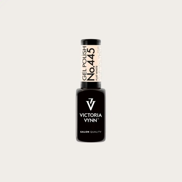 Gel Polish 445 Flat White beige lechoso Victoria Vynn