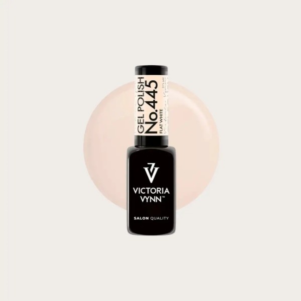 Gel Polish 445 Flat White Beige Lechoso | Victoria Vynn