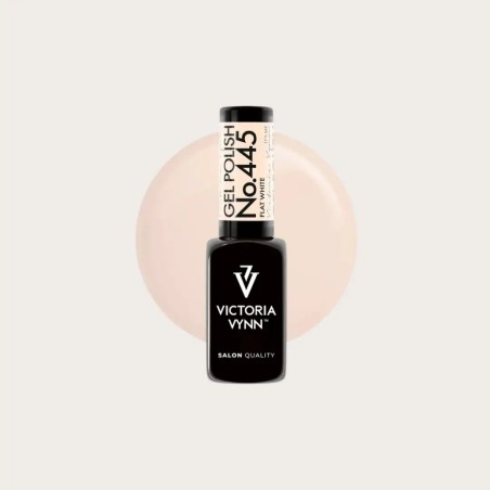 Gel Polish 445 Flat White Beige Lechoso | Victoria Vynn