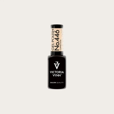 Gel Polish 446 Coffee Date café con brillo Victoria Vynn