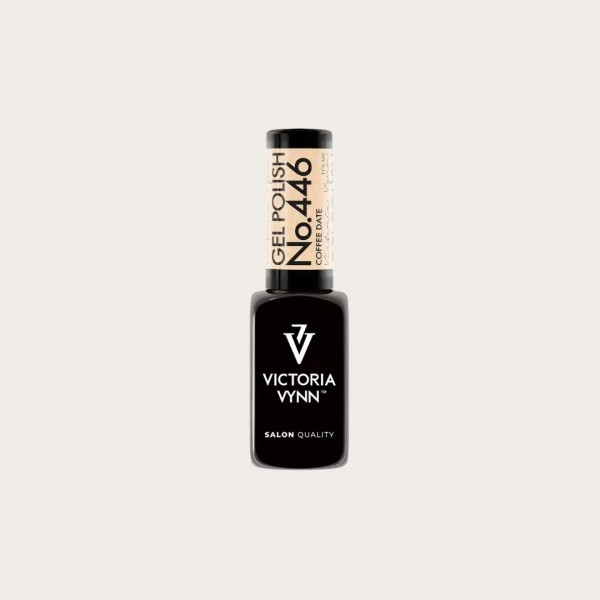Gel Polish 446 Coffee Date café con brillo Victoria Vynn