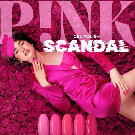 Pack Gel Polish Pink Scandal + Hello Base + Top Oh! My Gloss | Victori