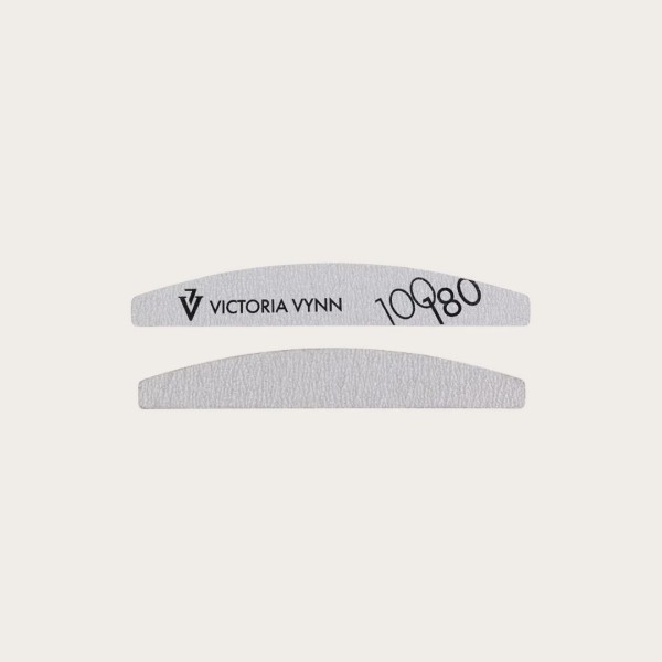 Lima White Crescent 100/180 Victoria Vynn para uñas de gel, acrílico y acrylgel