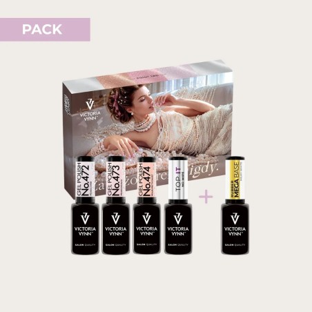 Pack Magia di Perla Victoria Vynn con Gel Polish perlados y Mega Base Milky White gratis
