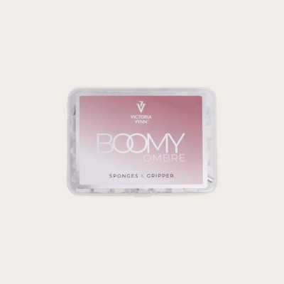 BOOMY OMBRE Sponges & Gripper Set Victoria Vynn con 96 mini esponjas y pinza ergonómica