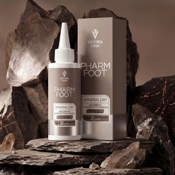  Pharm Foot Mineral Dry polvo para pies con hiperhidrosis con minerales fermentados y arcillas