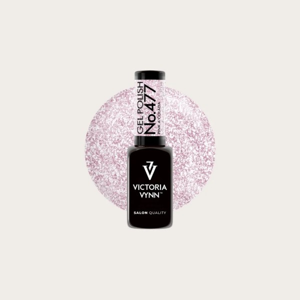  Gel Polish 477 Pink a'Colada esmalte semipermanente con efecto wet look y brillo multidimensional