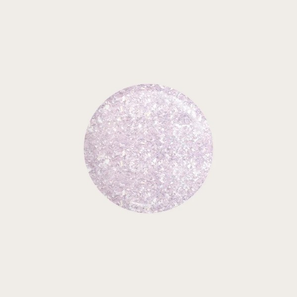  Gel Polish 478 Cosmopolitan color morado lila con partículas de foil plateado