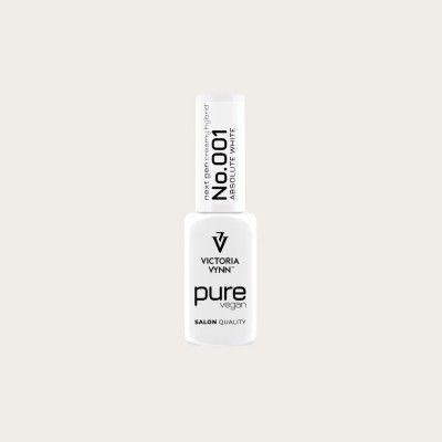 Pure Vegan Creamy Hybrid 001 Absolute White esmalte híbrido vegano blanco