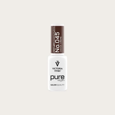 Pure Vegan Creamy Hybrid 045 Cocoa Creme esmalte híbrido vegano marrón