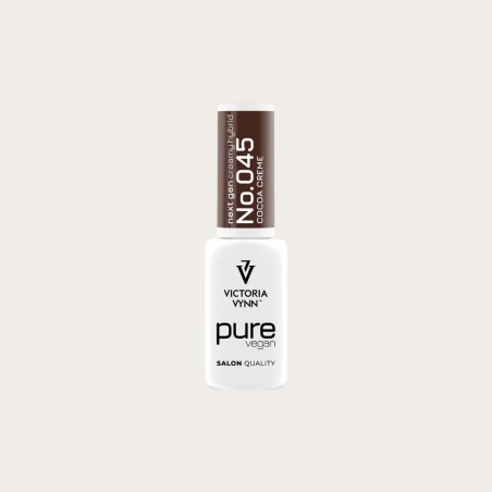 Pure Vegan Creamy Hybrid 045 Cocoa Creme esmalte híbrido vegano marrón