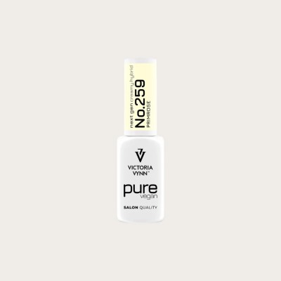 Pure Vegan Creamy Hybrid 259 Primrose esmalte híbrido vegano amarillo