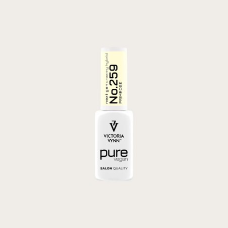 Pure Vegan Creamy Hybrid 259 Primrose esmalte híbrido vegano amarillo