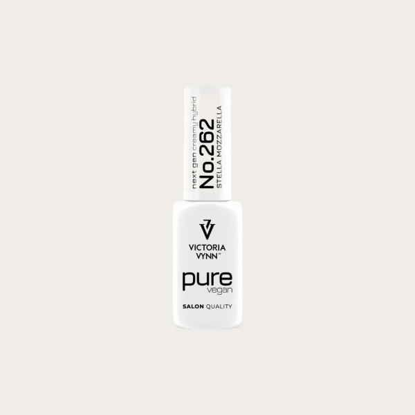Pure Vegan Creamy Hybrid 262 Stella Mozzarella esmalte híbrido vegano blanco