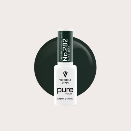 Pure Vegan Creamy Hybrid 282 Dusk Moss esmalte híbrido vegano verde bosque