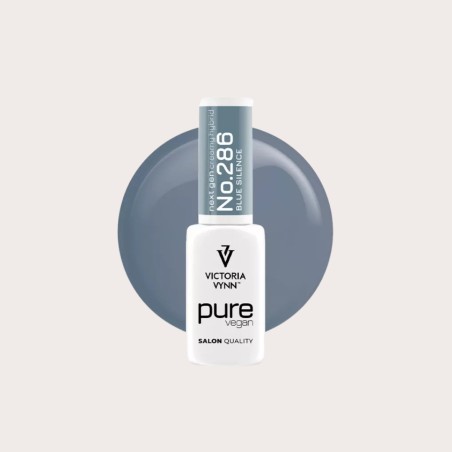 Pure Vegan Creamy Hybrid 286 Blue Silence esmalte híbrido vegano azul grisáceo