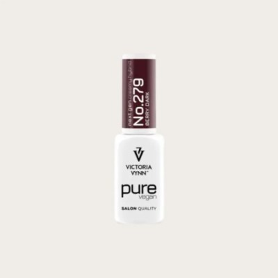 Esmalte semipermanente Pure Vegan Creamy Hybrid 279 Berry Dark Victoria Vynn bote de 8 ml