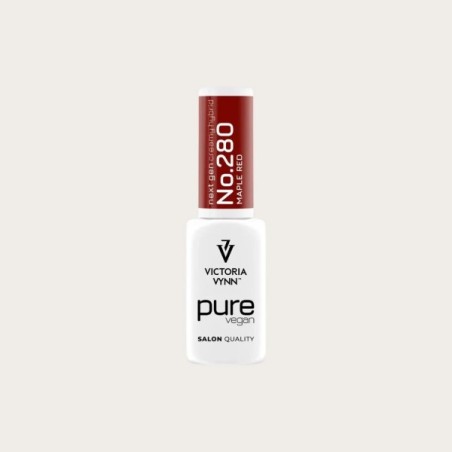 Esmalte semipermanente Pure Vegan Creamy Hybrid 280 Maple Red Victoria Vynn bote de 8 ml