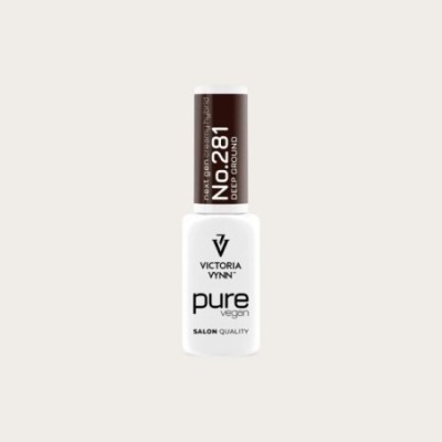 PURE VEGAN 281 Deep Ground esmalte semipermanente marrón chocolate Victoria Vynn