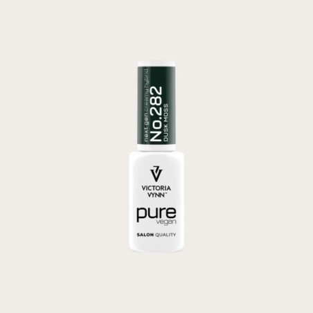 PURE VEGAN CREAMY HYBRID 282 Dusk Moss esmalte híbrido verde musgo