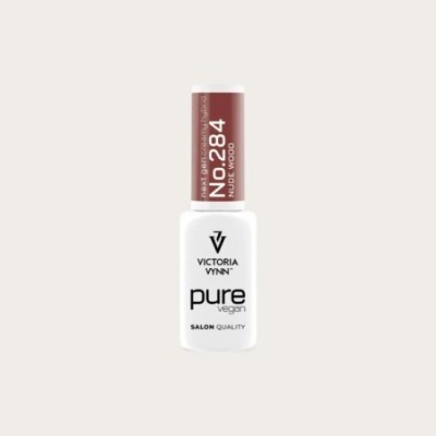 Pure Vegan Creamy Hybrid 284 Nude Wood esmalte híbrido marrón nude
