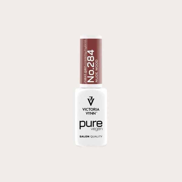 Pure Vegan Creamy Hybrid 284 Nude Wood esmalte híbrido marrón nude