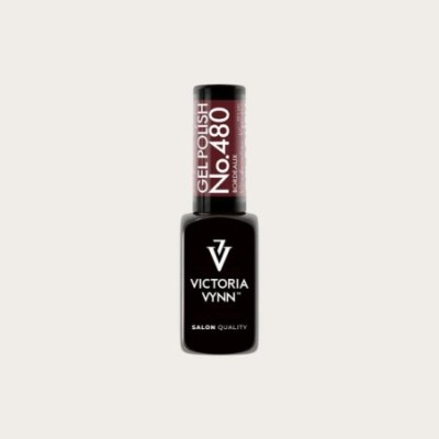 Gel Polish 480 Bordeaux esmalte semipermanente burdeos oscuro de Victoria Vynn