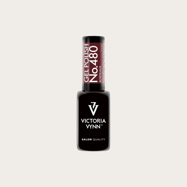 Gel Polish 480 Bordeaux esmalte semipermanente burdeos oscuro de Victoria Vynn