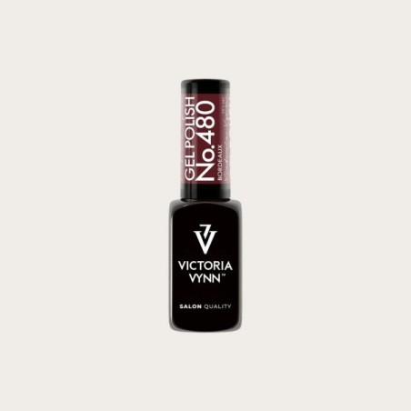 Gel Polish 480 Bordeaux esmalte semipermanente burdeos oscuro de Victoria Vynn