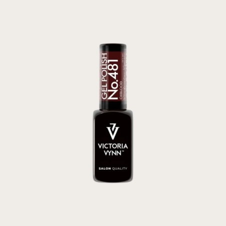 Gel Polish 481 Oxblood esmalte semipermanente burdeos oscuro de Victoria Vynn