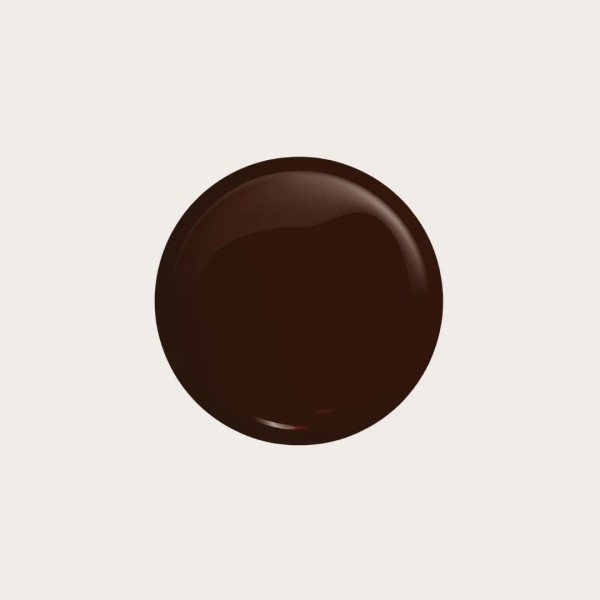  Gel Polish 484 Burnt Walnut muestra del tono marrón chocolate intenso con acabado brillante