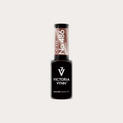 Gel Polish 486 Travertine esmalte semipermanente beige cremoso con efecto Cat Eye de Victoria Vynn