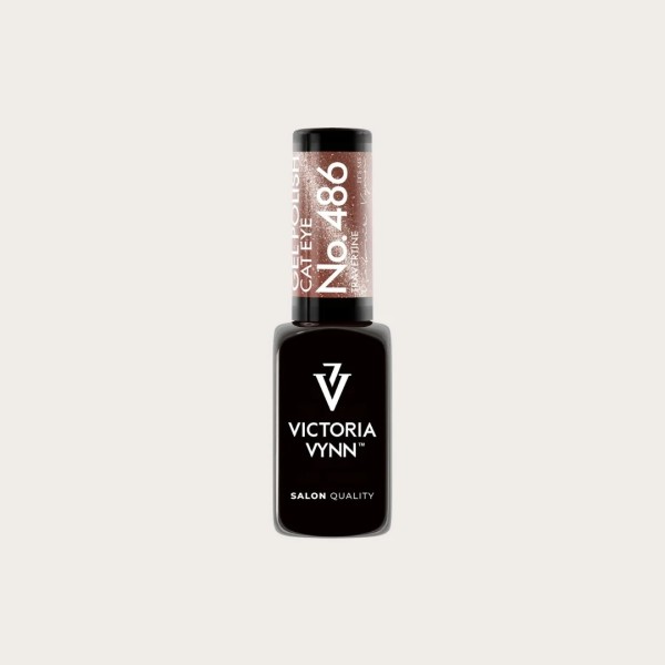 Gel Polish 486 Travertine esmalte semipermanente beige cremoso con efecto Cat Eye de Victoria Vynn