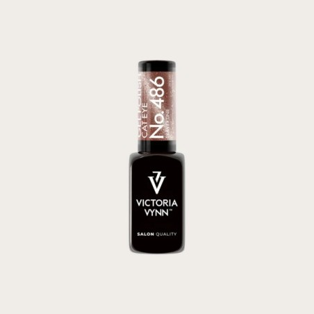 Gel Polish 486 Travertine esmalte semipermanente beige cremoso con efecto Cat Eye de Victoria Vynn