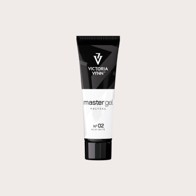 Master Gel 02 Milky White de Victoria Vynn gel acrílico blanco lechoso PolyGel de 60 g