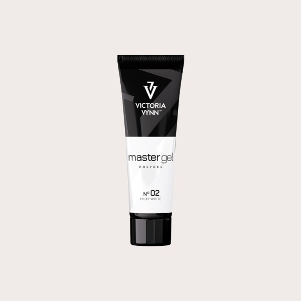 Master Gel 02 Milky White de Victoria Vynn gel acrílico blanco lechoso PolyGel de 60 g