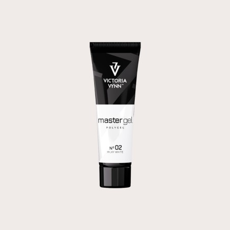 Master Gel 02 Milky White de Victoria Vynn gel acrílico blanco lechoso PolyGel de 60 g