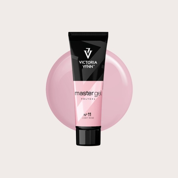 Master Gel 11 Light Rose de Victoria Vynn gel acrílico rosa claro con muestra de color