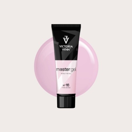 Master Gel 16 Pink Shake de Victoria Vynn gel acrílico rosa para extensión y reconstrucción de uñas